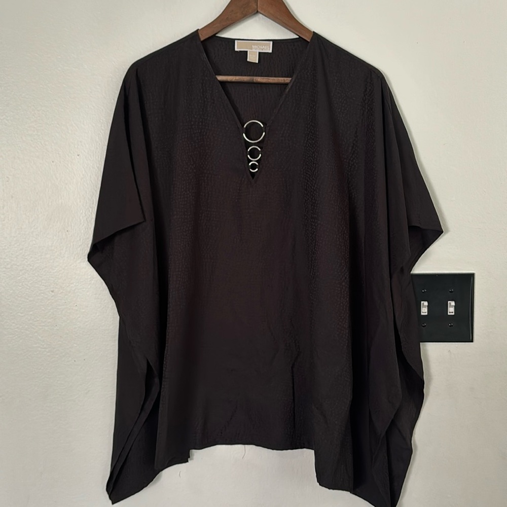 Michael Kors black chiffon top